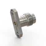 1.85mm Female 2-Hole Flange Mount RF Connector – Field Replaceable, 12.22mm Hole Spacing, 0.23mm Pin Diameter - 1.85-kfd7