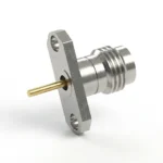 2.4mm Female 2-Hole Flange Mount RF Connector – Solder Attachment, 12.22 Hole Spacing, 1.04mm Pin Diameter - 2.4-kfd32