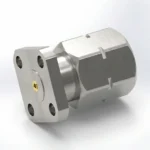 2.4mm Male 4-Hole Flange Mount RF Connector – Field Replaceable, 6.35mm Hole Spacing, 0.38mm Pin Diameter - 2.4-jfd8