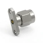 3.5mm Male 2-Hole Flange Mount RF Connector – Field Replaceable, 12.22mm Hole Spacing, 0.9mm Pin Diameter - 3.5-jfd24