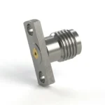 SMA Female 2-Hole Flange Mount RF Connector – Field Replaceable, 10.2mm Hole Spacing, 0.3mm Pin Diameter - sma-kfd26