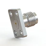 SMA Female 4-Hole Flange Mount RF Connector – Field Replaceable, 5.64mm Hole Spacing, 0.51mm Pin Diameter - sma-kfd17