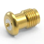 SMA Female Solder Attachment Bulkhead RF Connector – Solder Cup, 1.27mm Pin Diameter - sma-kfd100-a
