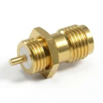 SMA Female Solder Attachment Bulkhead RF Connector – Stub Terminal, 1.28mm Pin Diameter - sma-kss6