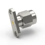 SMA Male 2-Hole Flange Mount RF Connector – Field Replaceable, 12.22mm Hole Spacing, 0.23mm Pin Diameter - sma-jfd19
