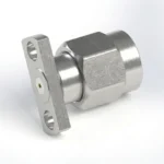 SMA Male 2-Hole Flange Mount RF Connector – Field Replaceable, 9mm Hole Spacing, 0.23mm Pin Diameter - sma-jfd31