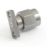 SMA Male 2-Hole Flange Mount RF Connector – Field Replaceable, 9mm Hole Spacing, 0.3mm Pin Diameter - sma-jfd32