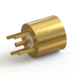 SMP Male Full Detent PCB Coaxial Connector – Thru Hole, Gold Plated, Solder - smp-jhd2-f