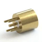 SMP Male Smooth Bore PCB Coaxial Connector – Thru Hole, Gold Plated, Solder - smp-jhd2-s