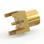 SMP Male Smooth Bore PCB Coaxial Connector – Thru Hole, Square Body, Solder - smp-jhd1-s