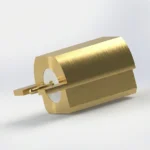 SSMP Male Full Detent PCB Coaxial Connector – End Launch, Gold Plated, Solder - ssmp-jhd1-f